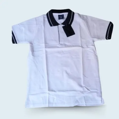 White Black Polo Shirt